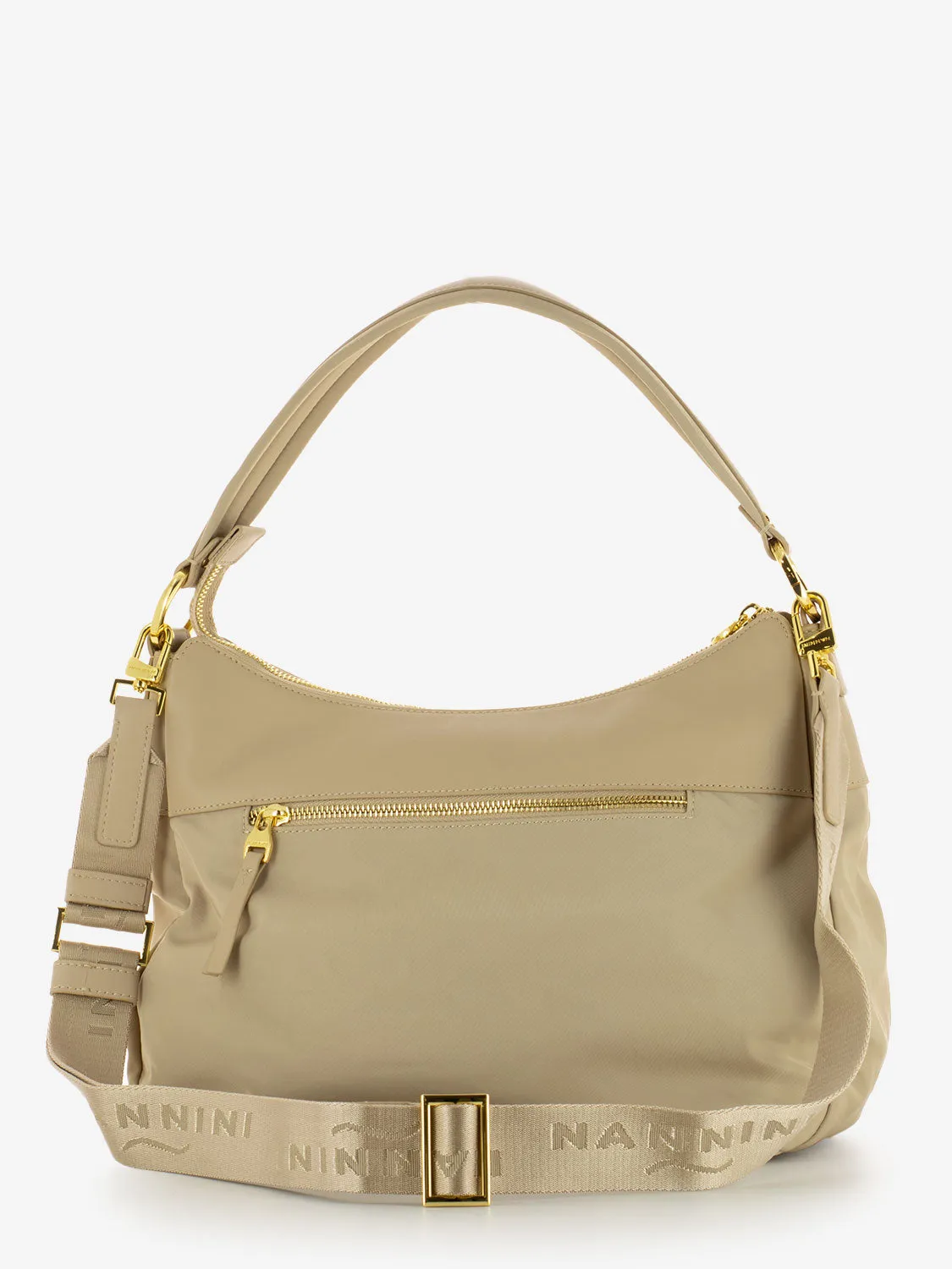 Borsa a spalla Liberty in nylon beige