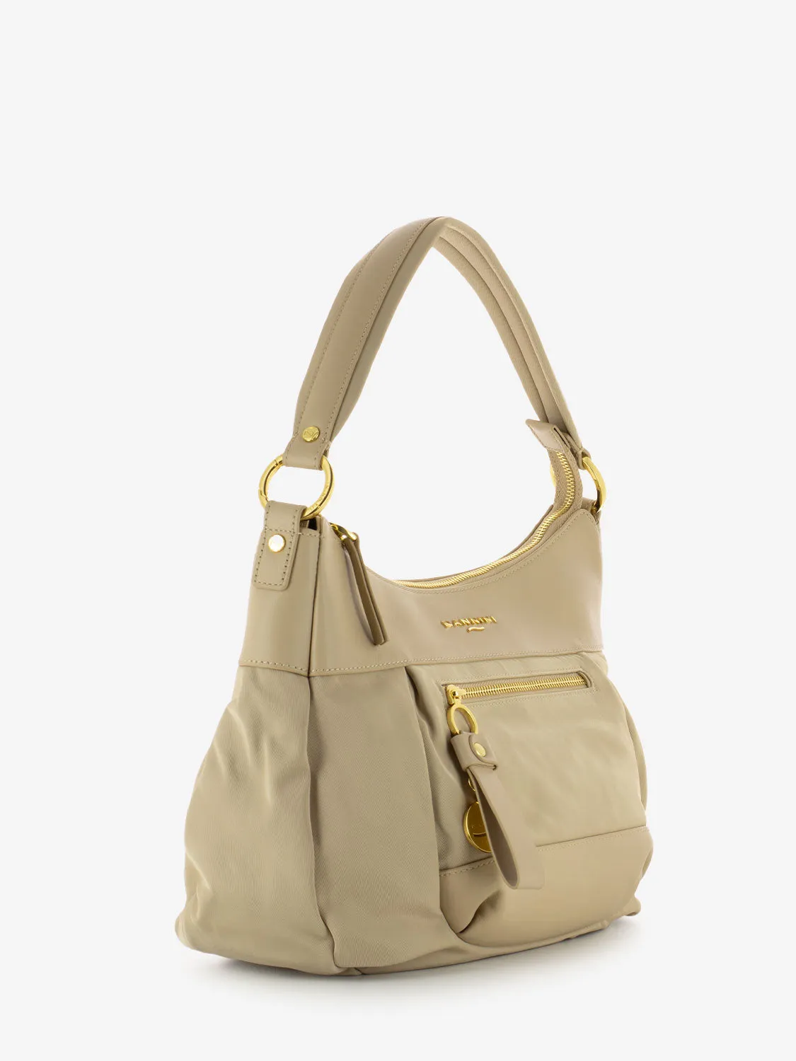 Borsa a spalla Liberty in nylon beige