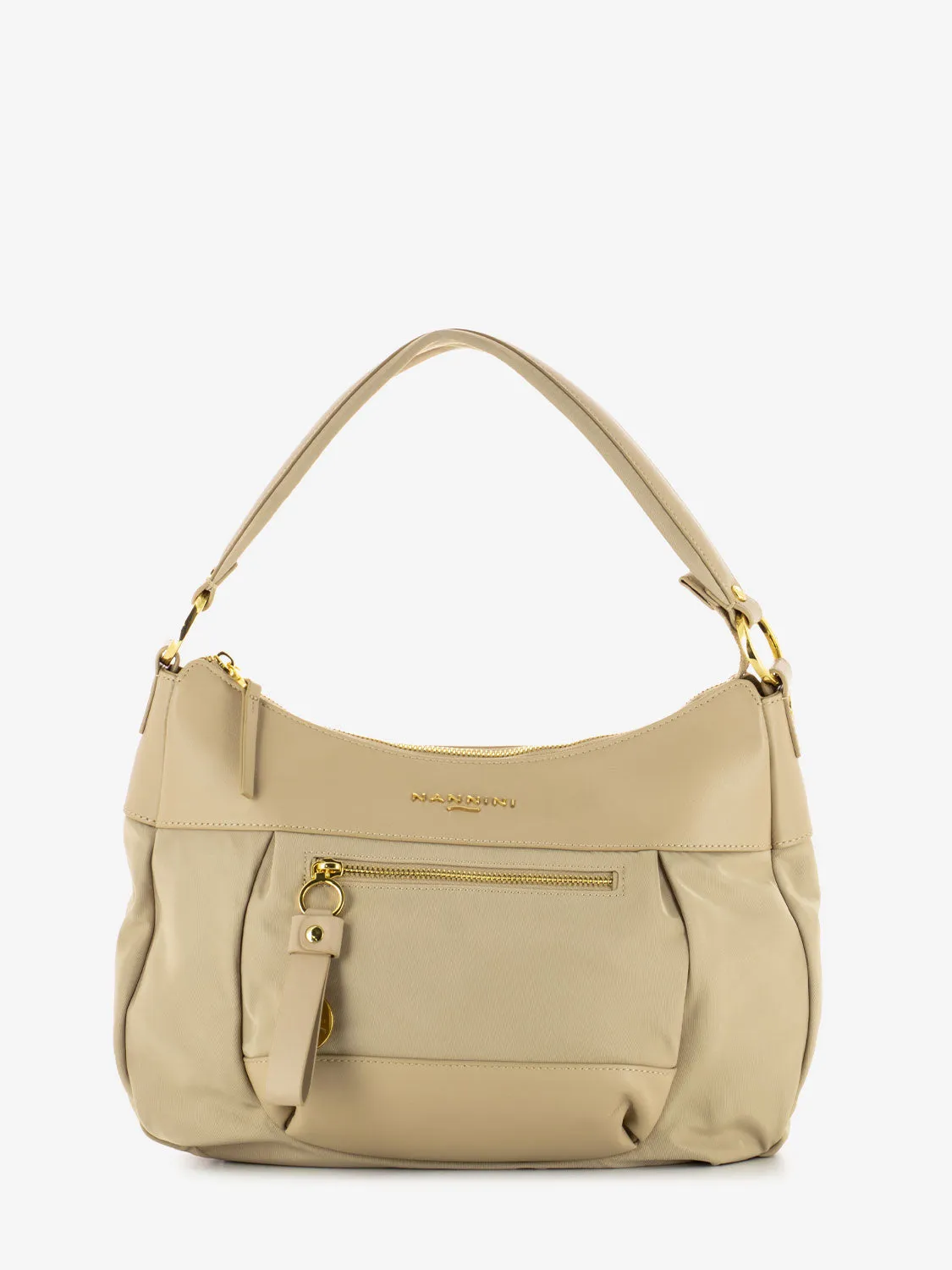 Borsa a spalla Liberty in nylon beige