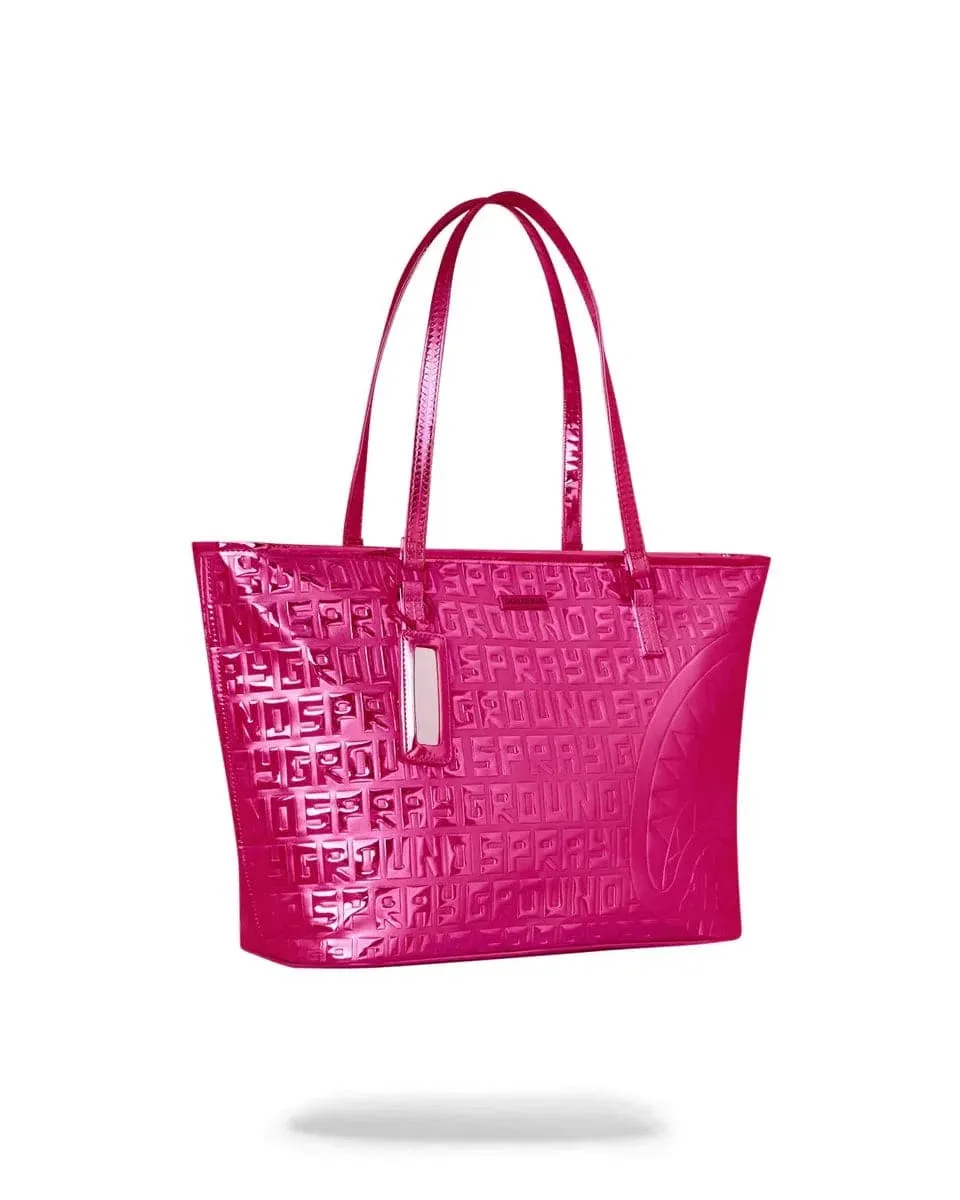 borsa pink offended tote bag rosa