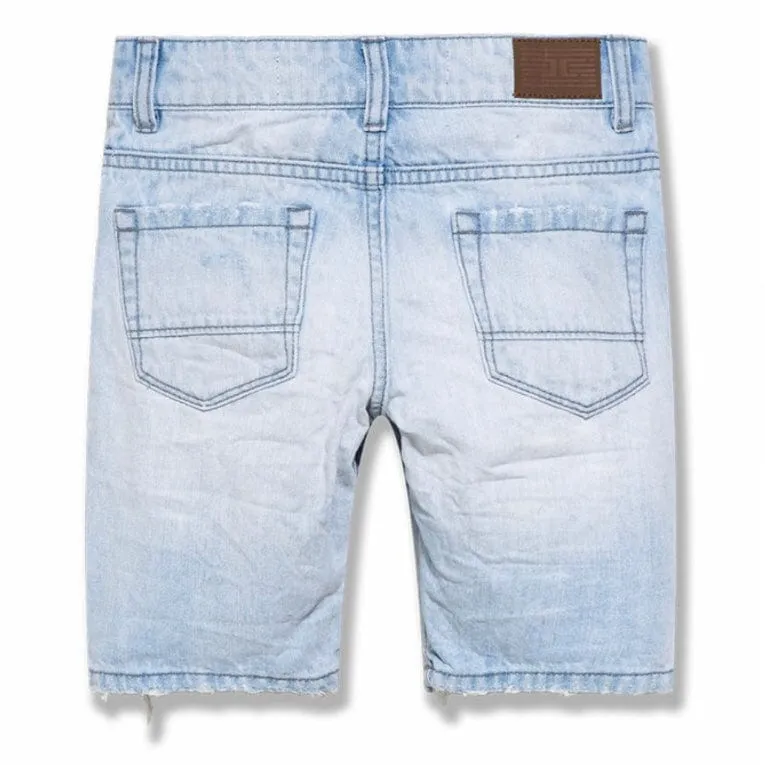 Boys Jordan Craig Ironbound Denim Shorts (Ice Blue) J3186SB