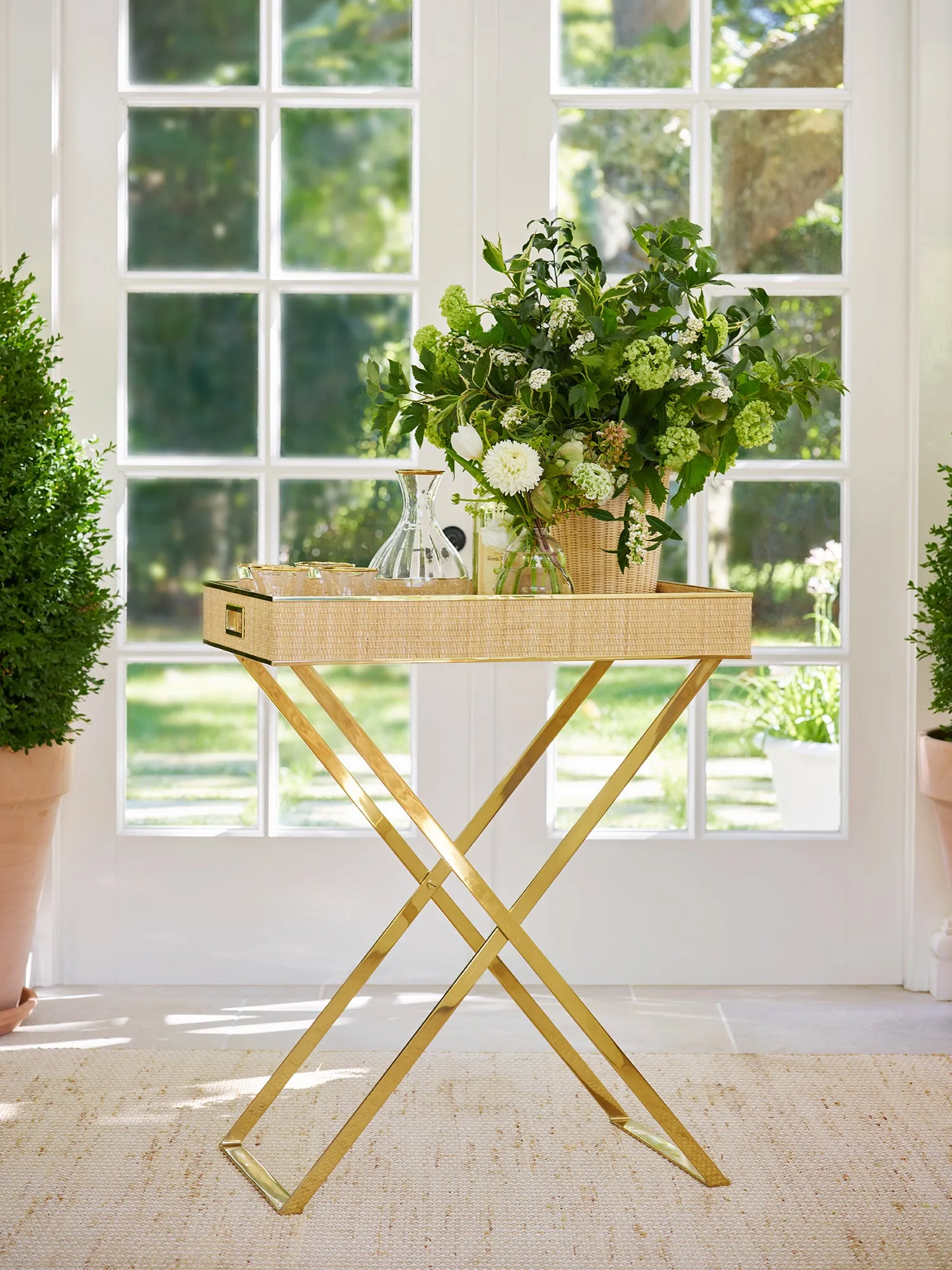 Brass Butler Tray Stand