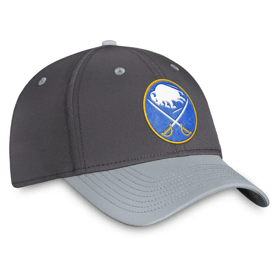 Buffalo Sabres Fanatics Branded Authentic Pro Home Ice Flex Hat - Charcoal/Gray