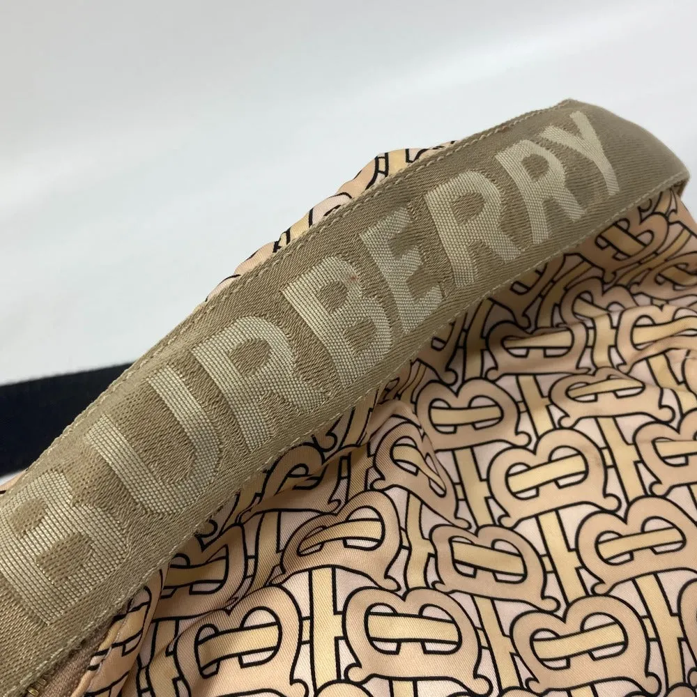 BURBERRY Sling bag Nylon beige TB monogram mens Used Authentic