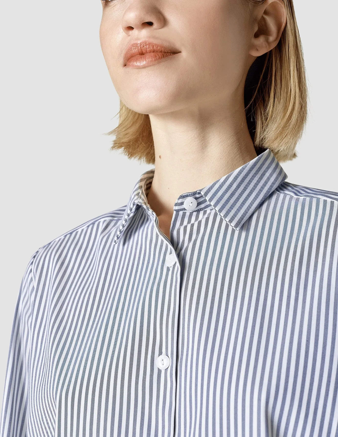 Business Shirt Regular Navy Stripes