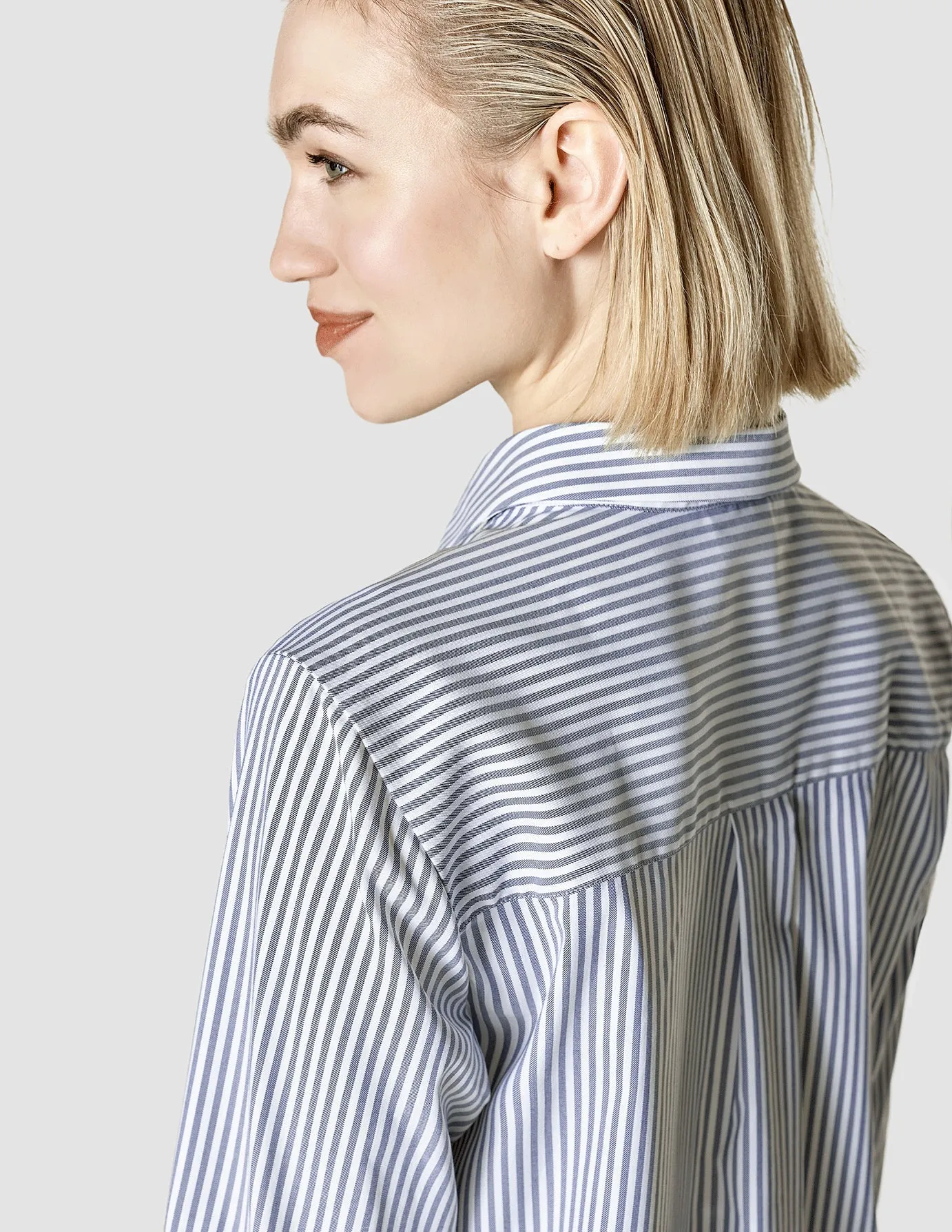 Business Shirt Regular Navy Stripes