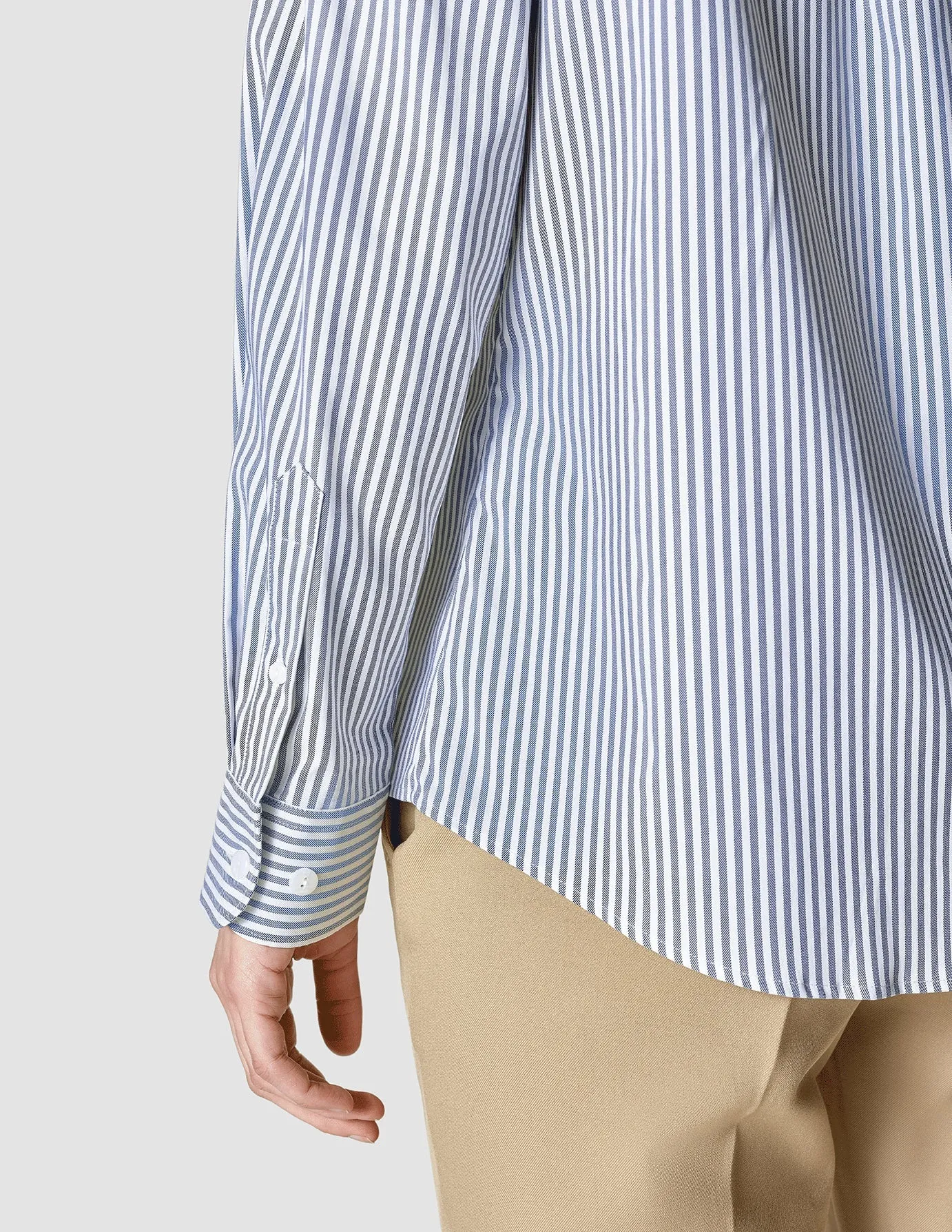 Business Shirt Regular Navy Stripes