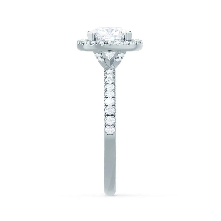 CASEADA - Cushion Lab Diamond 18k White Gold Halo