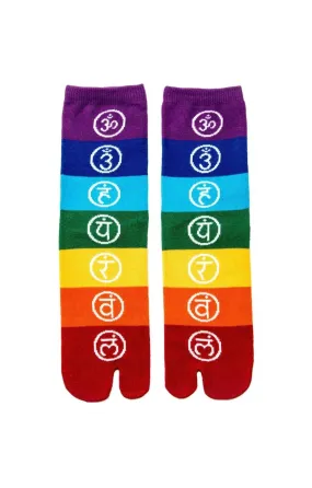 Chakra Balance Tabi Yoga Socks