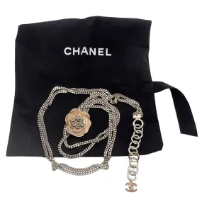 CHANEL Vintage 2004 Chain Link Belt - Silver & Rose