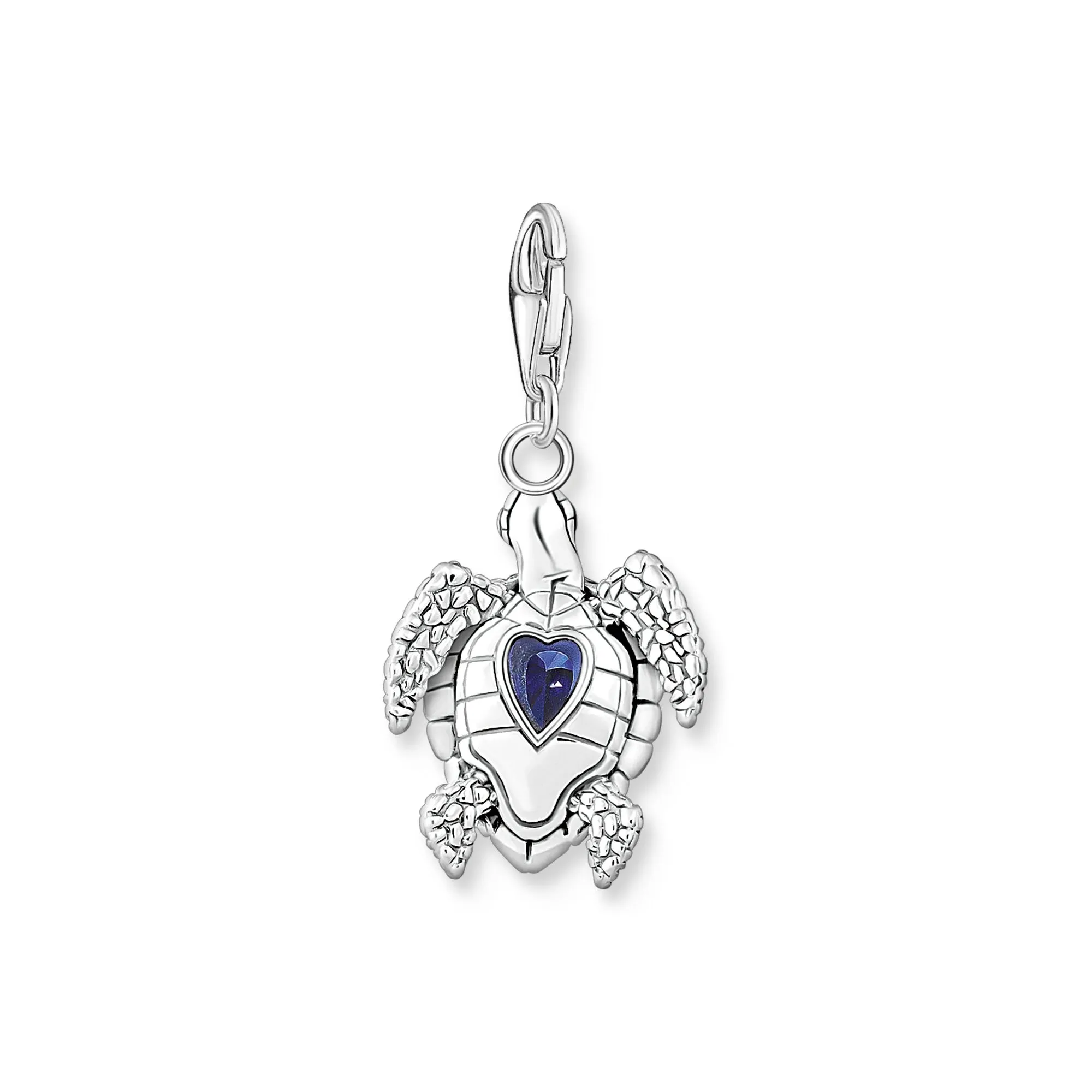 Charm Pendant turtle with blue stones