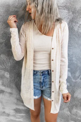 Comfy Beige Cardigan