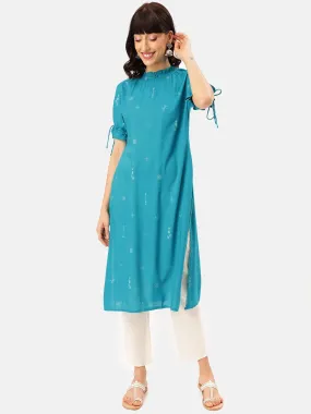 Cosmic Gathered Neckline Kurta