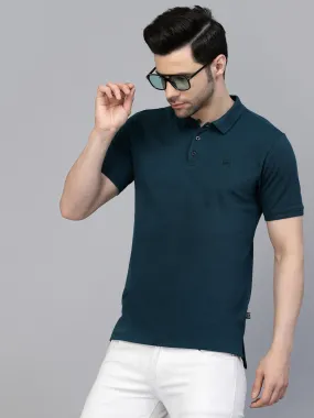 Cotton Solid Half Sleeves Polo T-Shirt