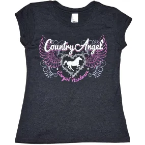 Cowgirl Hardware Girls' Country Angel Graphic T-Shirt