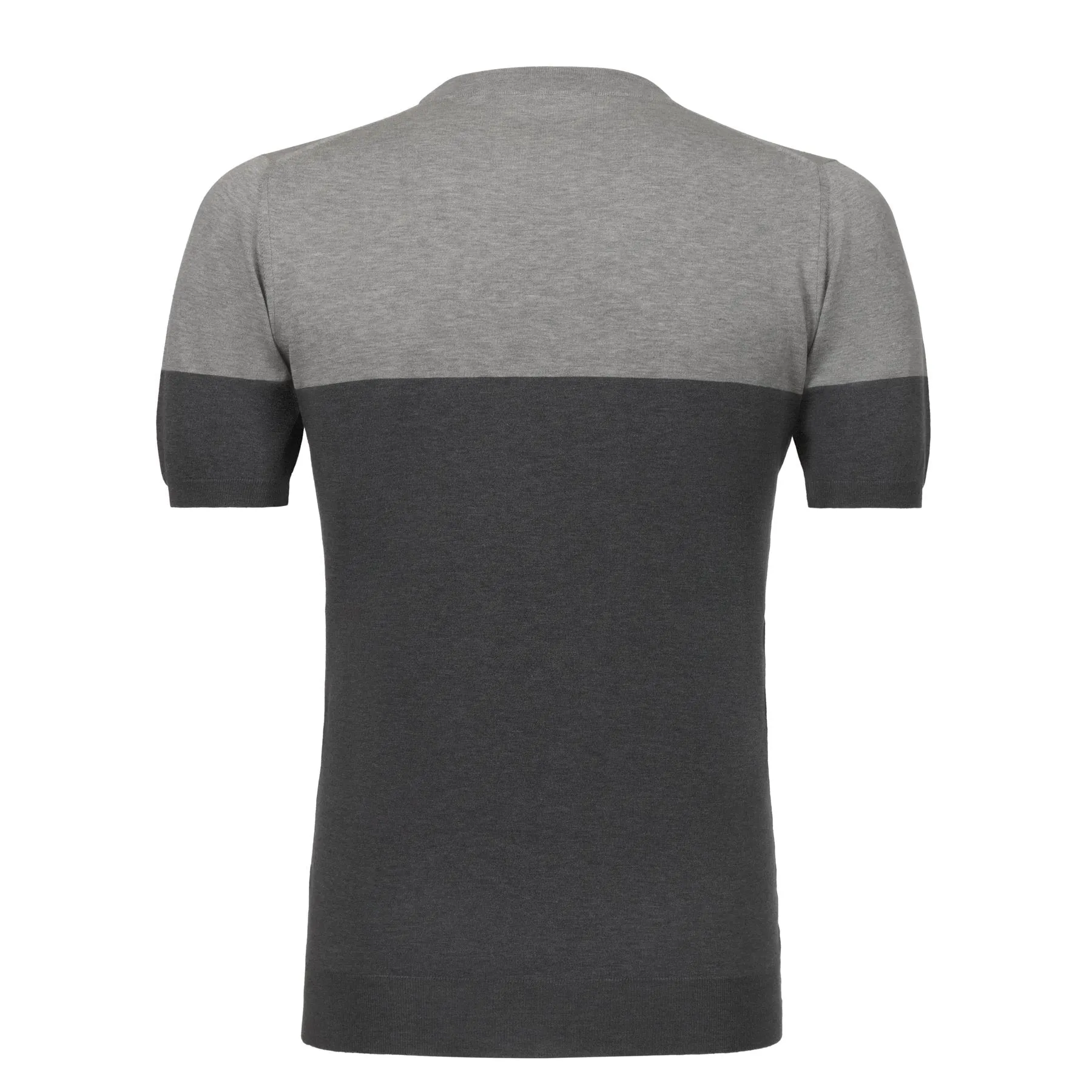 Crew-Neck Jersey T-Shirt in Dark Grey