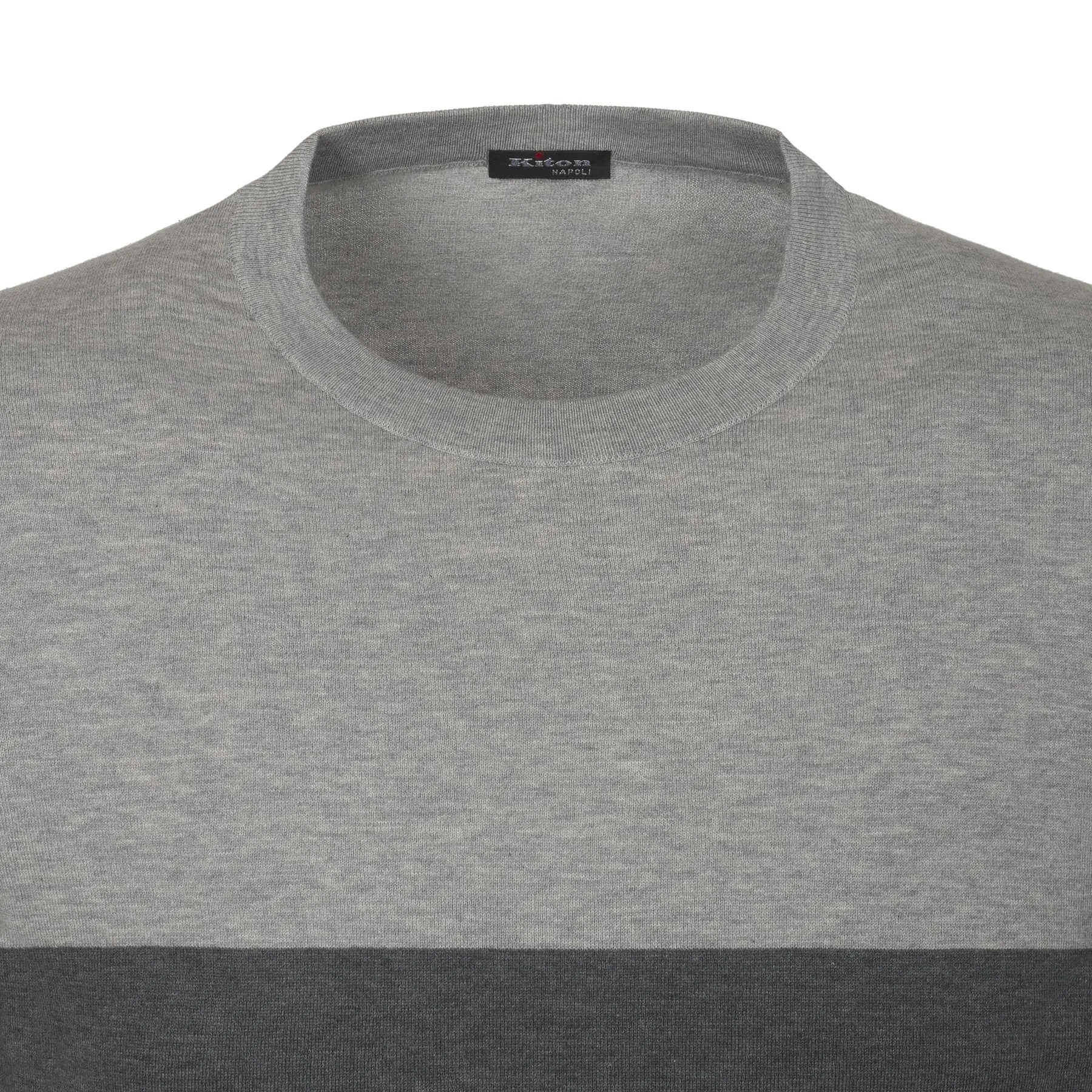 Crew-Neck Jersey T-Shirt in Dark Grey