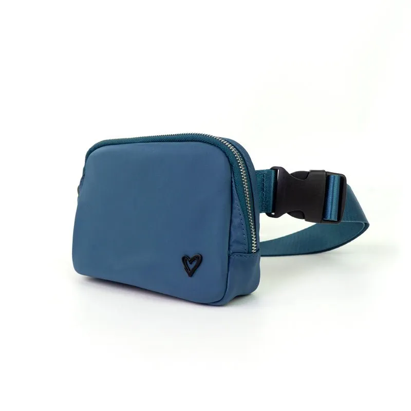 Dixie Nylon Belt/Crossbody Bag -  Denim Blue