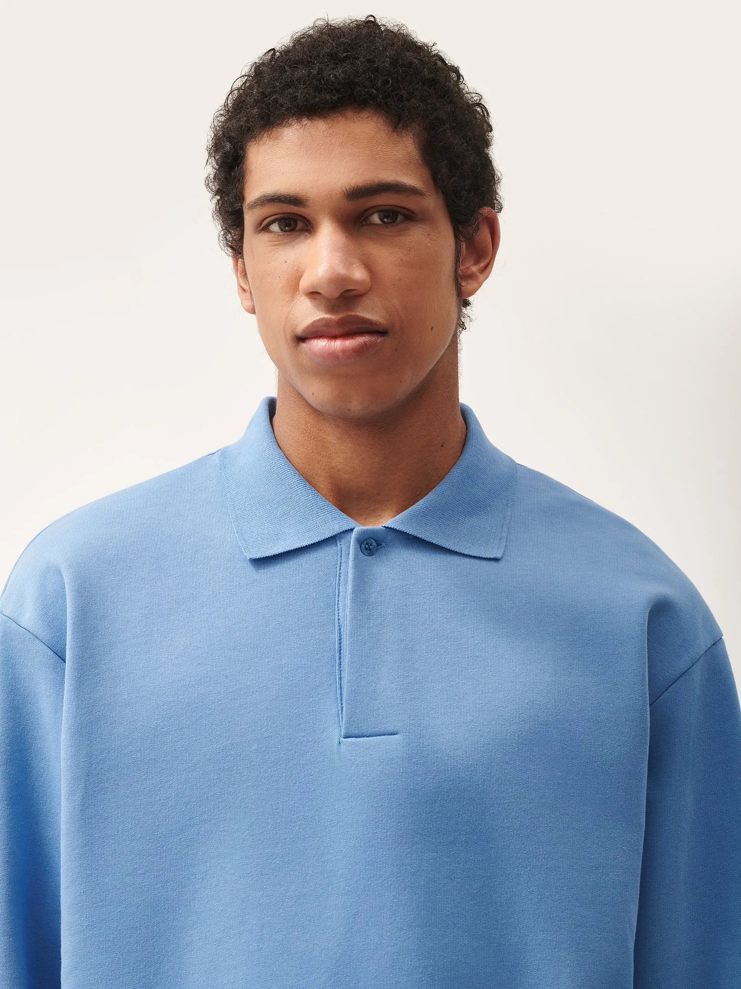 DNA Heavyweight Polo Sweatshirt—summit blue