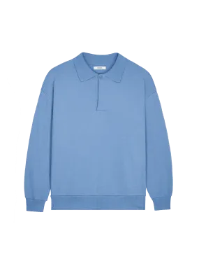 DNA Heavyweight Polo Sweatshirt—summit blue