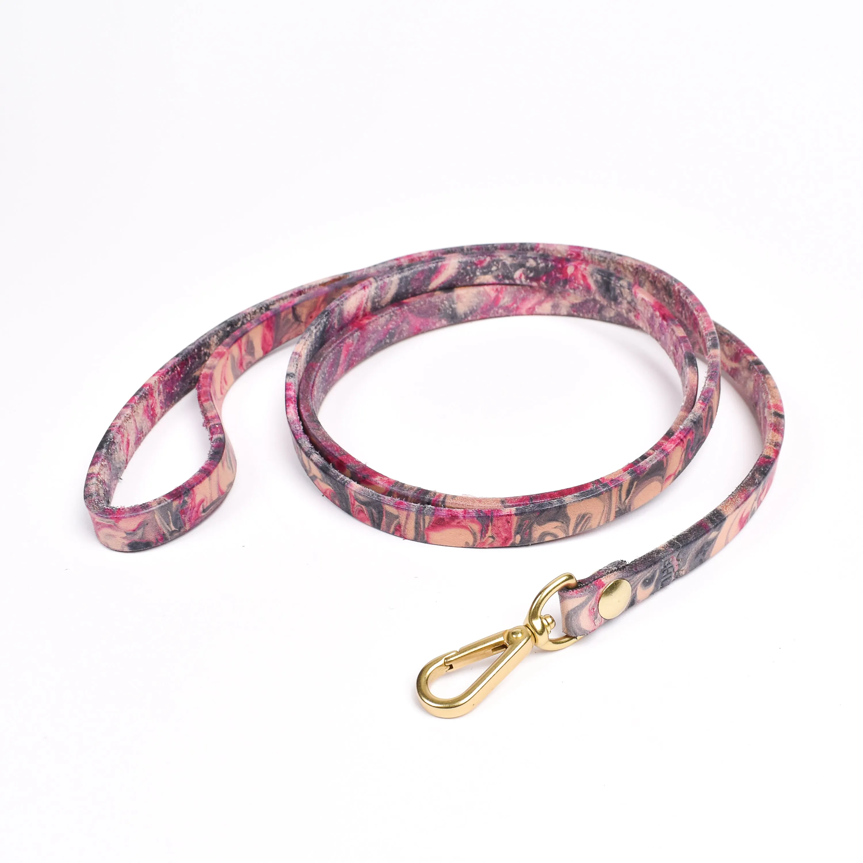 Dog Leash • Marbled Leather