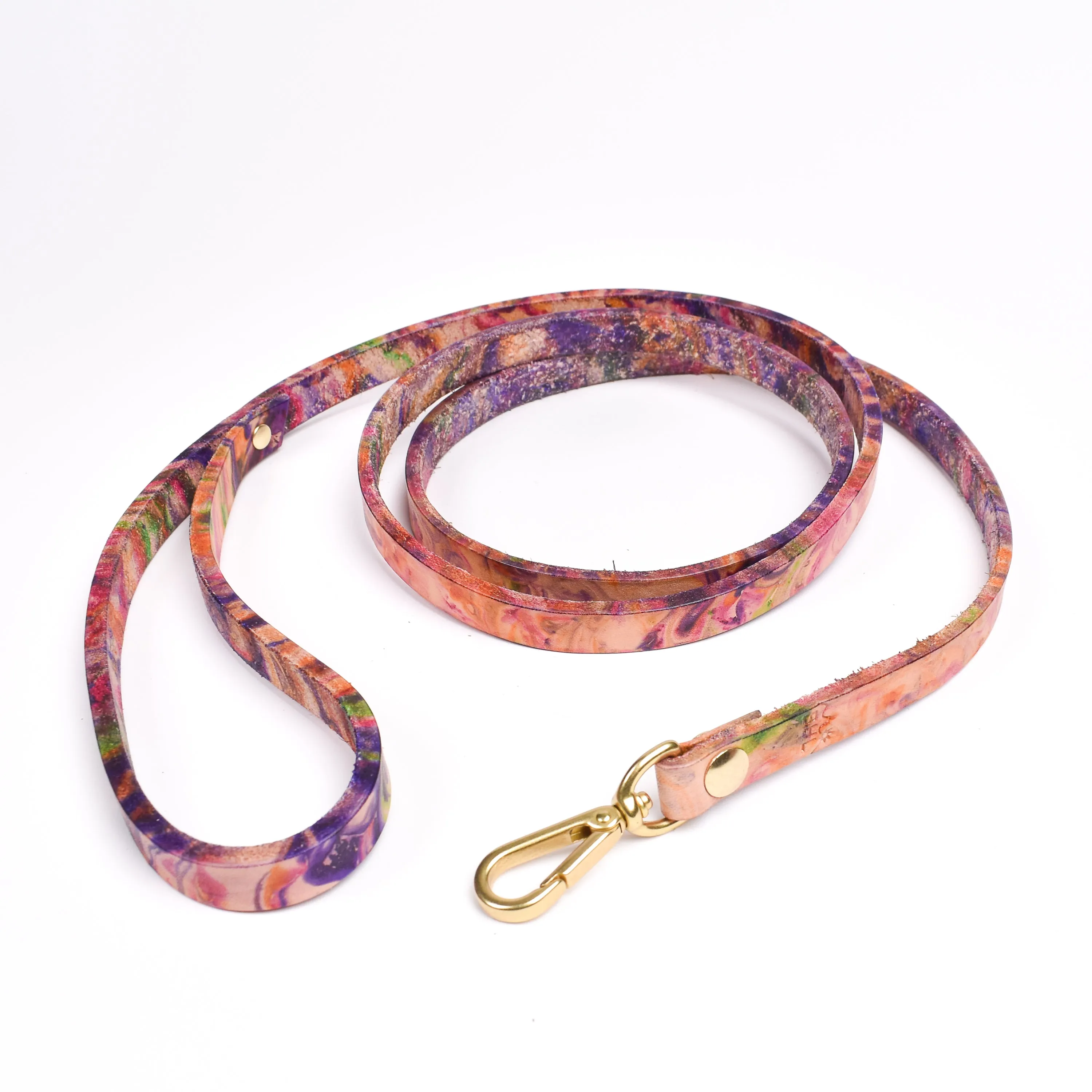 Dog Leash • Marbled Leather