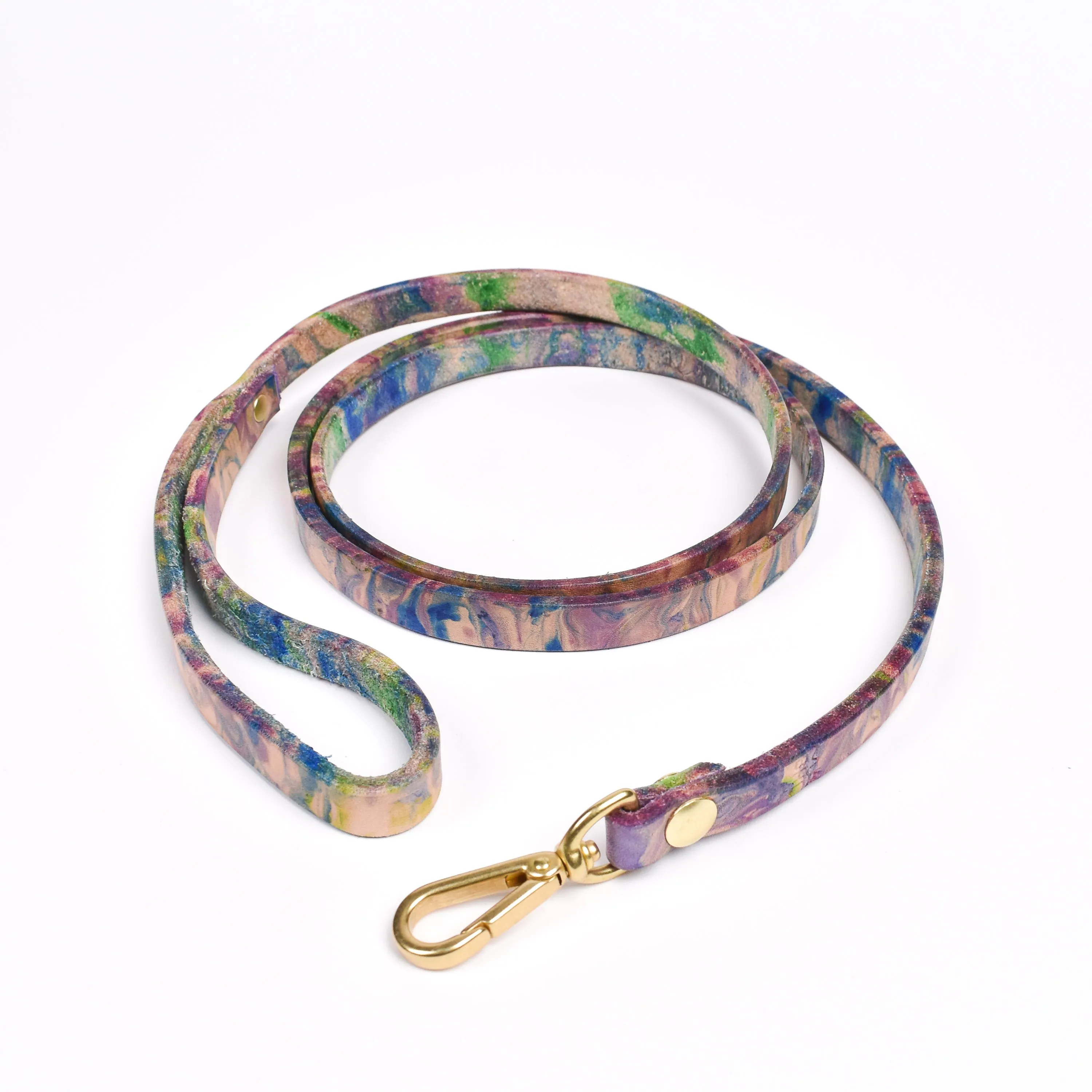 Dog Leash • Marbled Leather