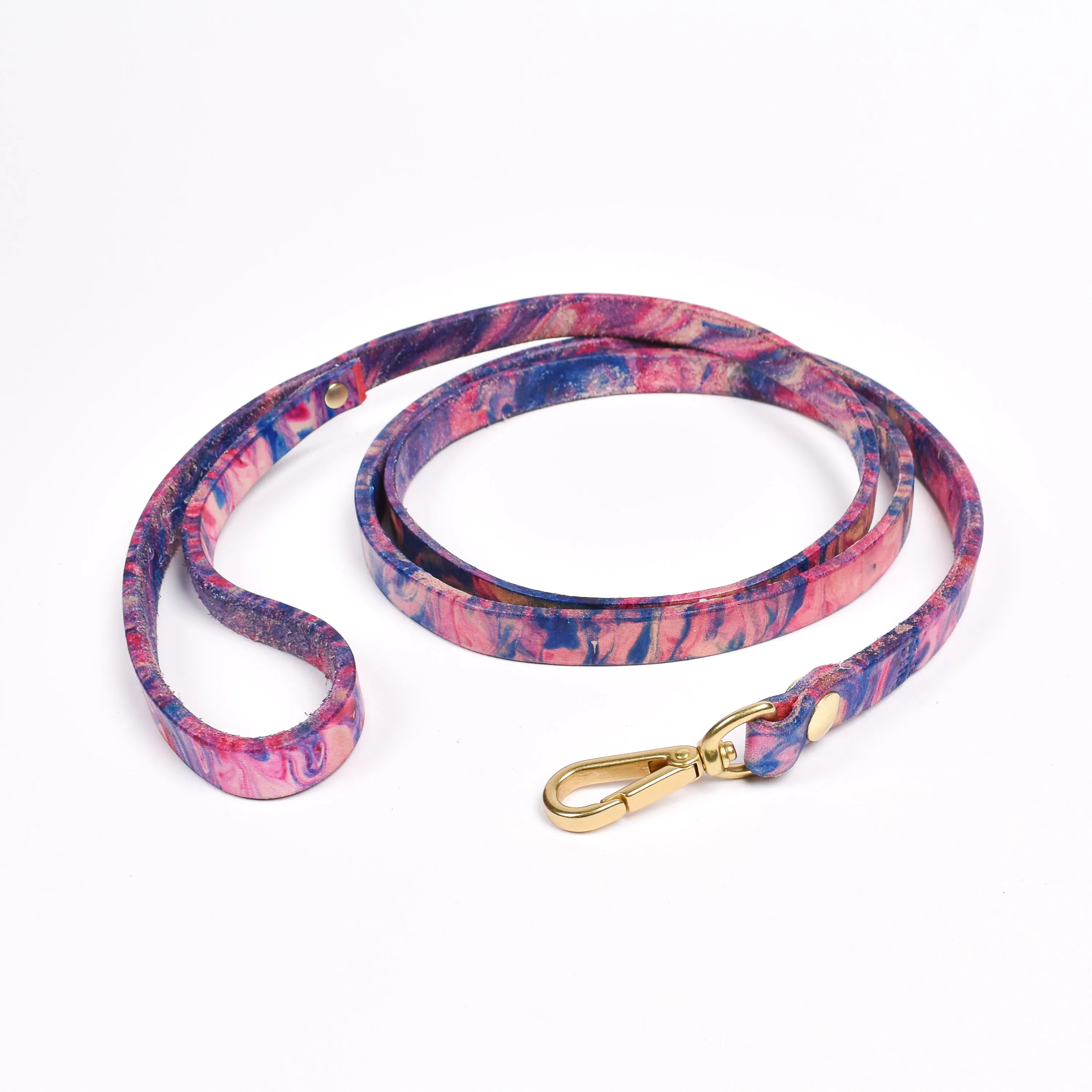 Dog Leash • Marbled Leather