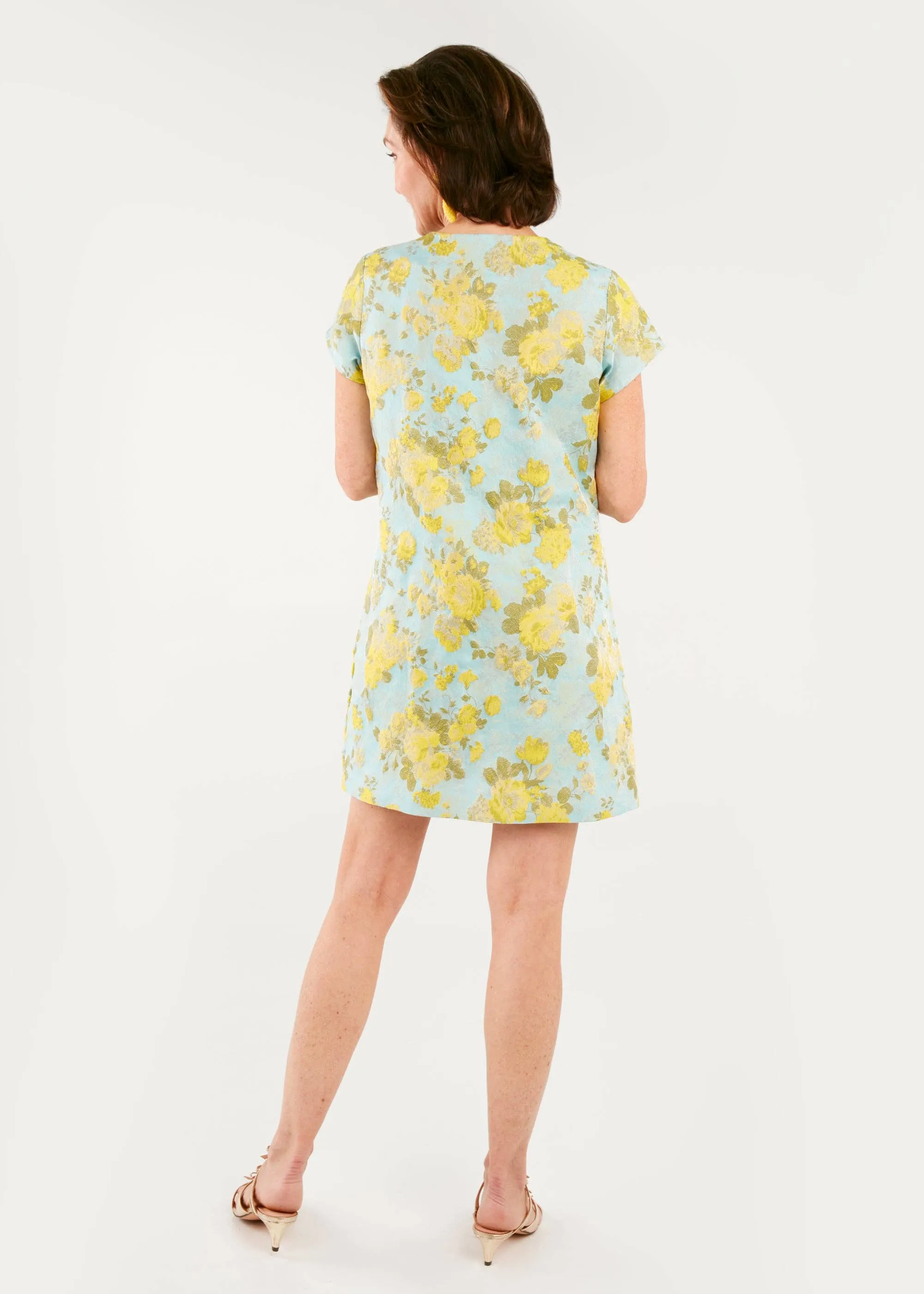 Ellen Rose Garden Jacquard Dress