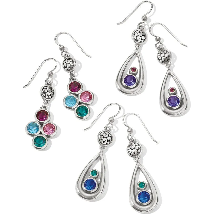 Elora Gems Dots French Wire Earrings