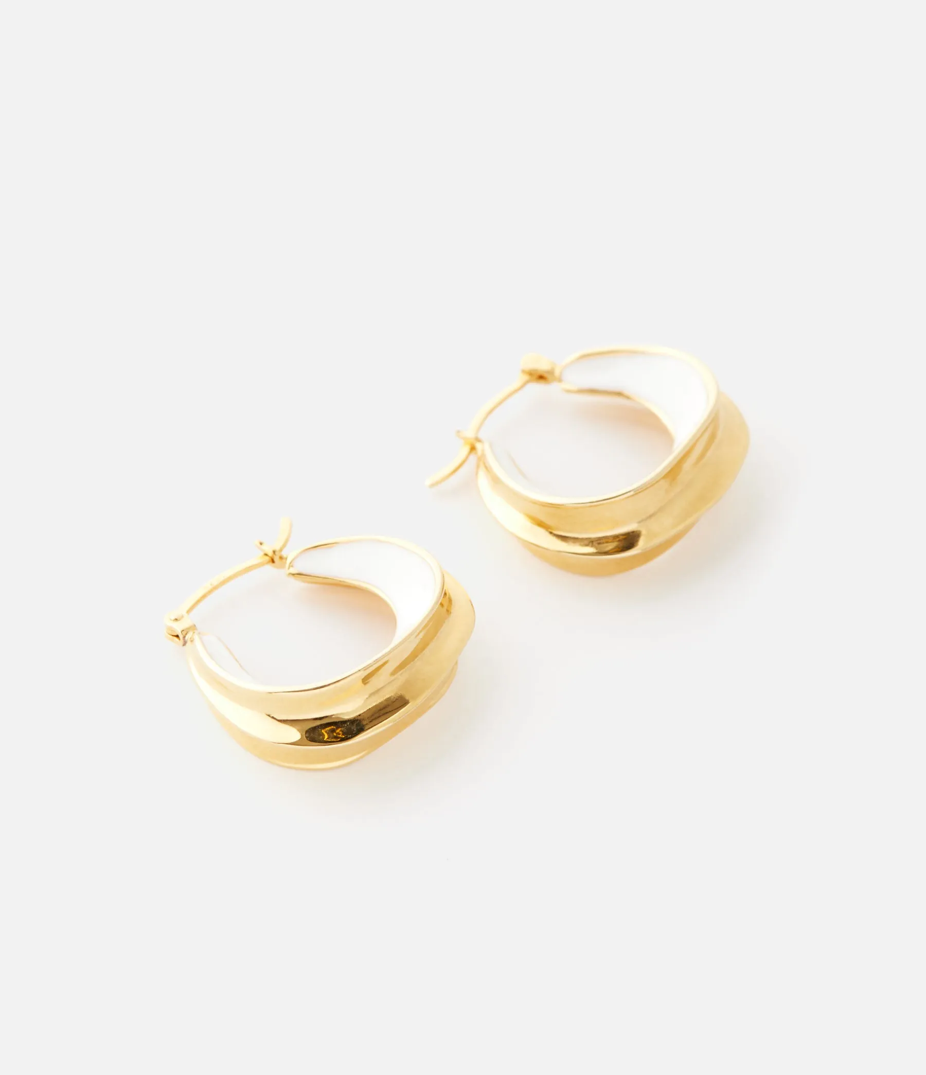 Enamel Sculptural hoops