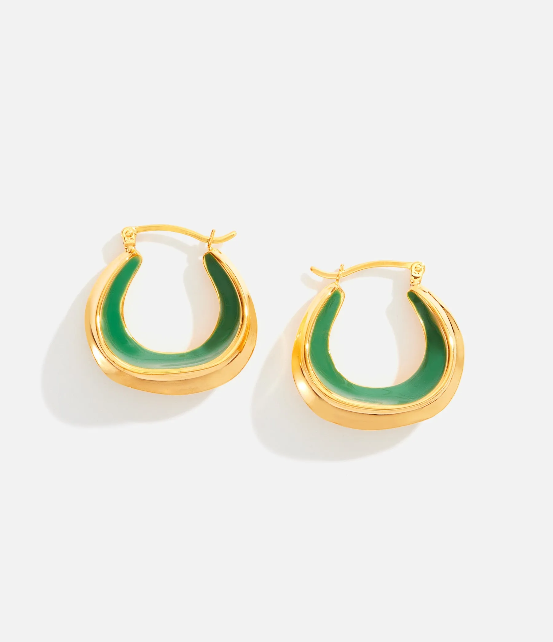 Enamel Sculptural hoops