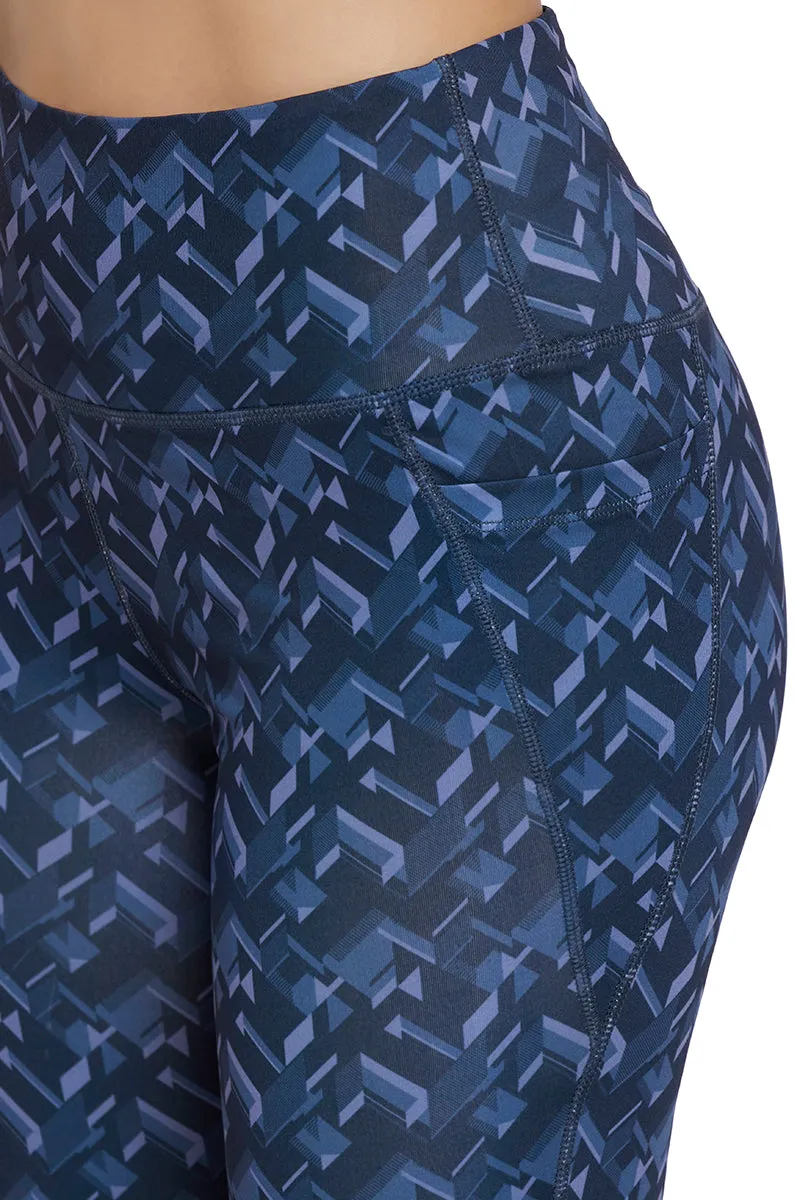 Energize Sports Tights - Midnight Print 01