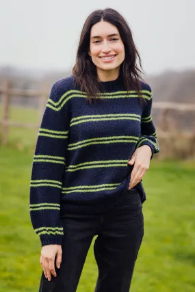 Essie Jumper - Navy, Double Stripe