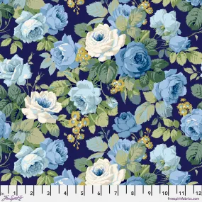 Fabric Chelsey - Indigo, from A Celebration of Sanderson Collection, for Free Spirit, PWSA002.INDIGO