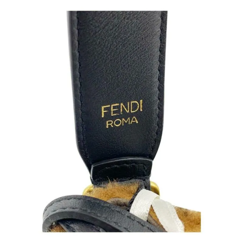 Fendi Bucket Mon Trésor Mini Leather-trimme