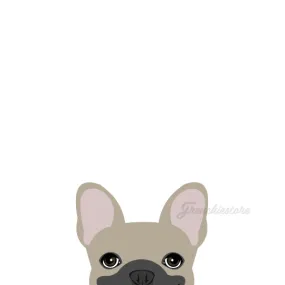 Frenchie Sticker | Frenchiestore |  Blue Fawn French Bulldog Car Decal