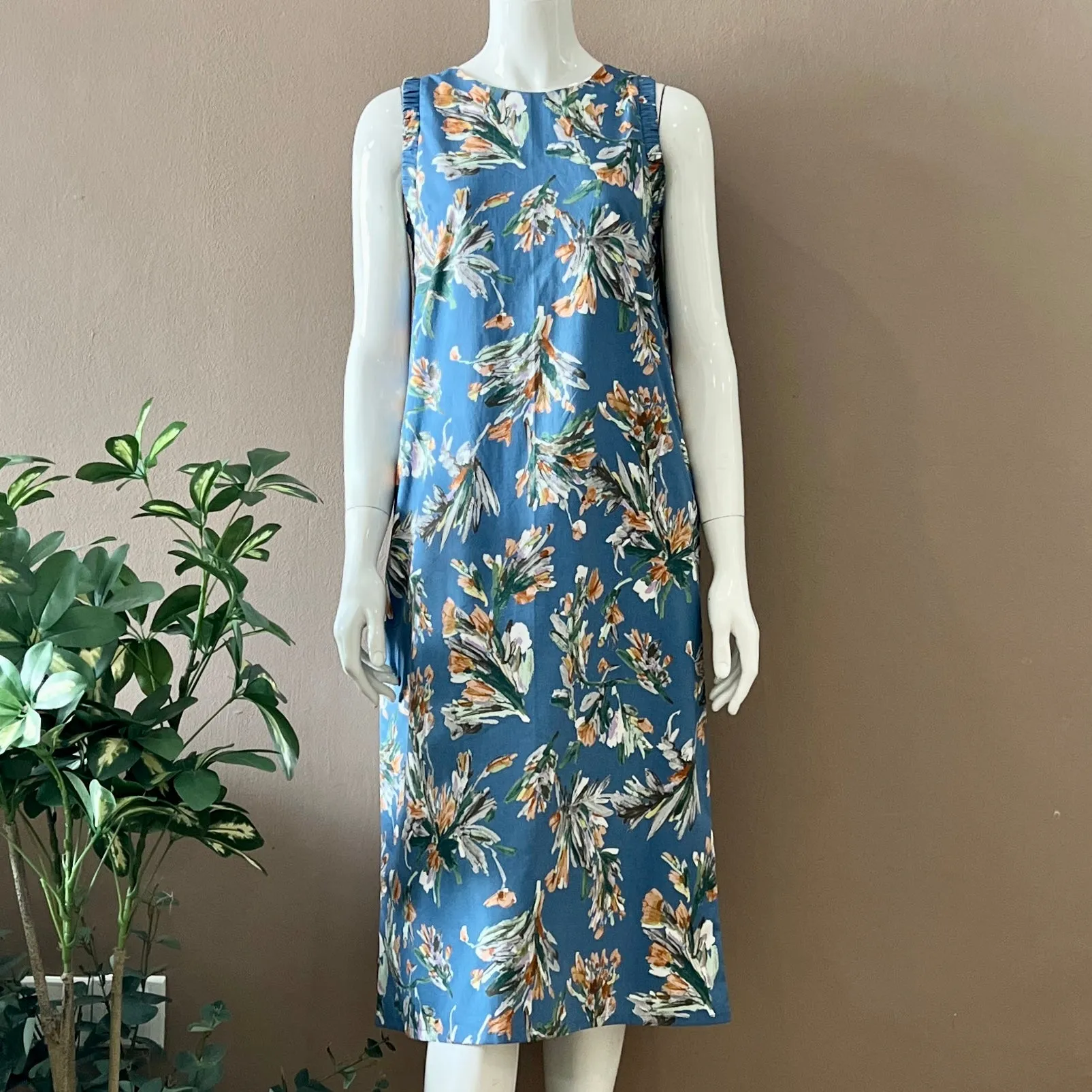 Gathered Sleeveless Dress