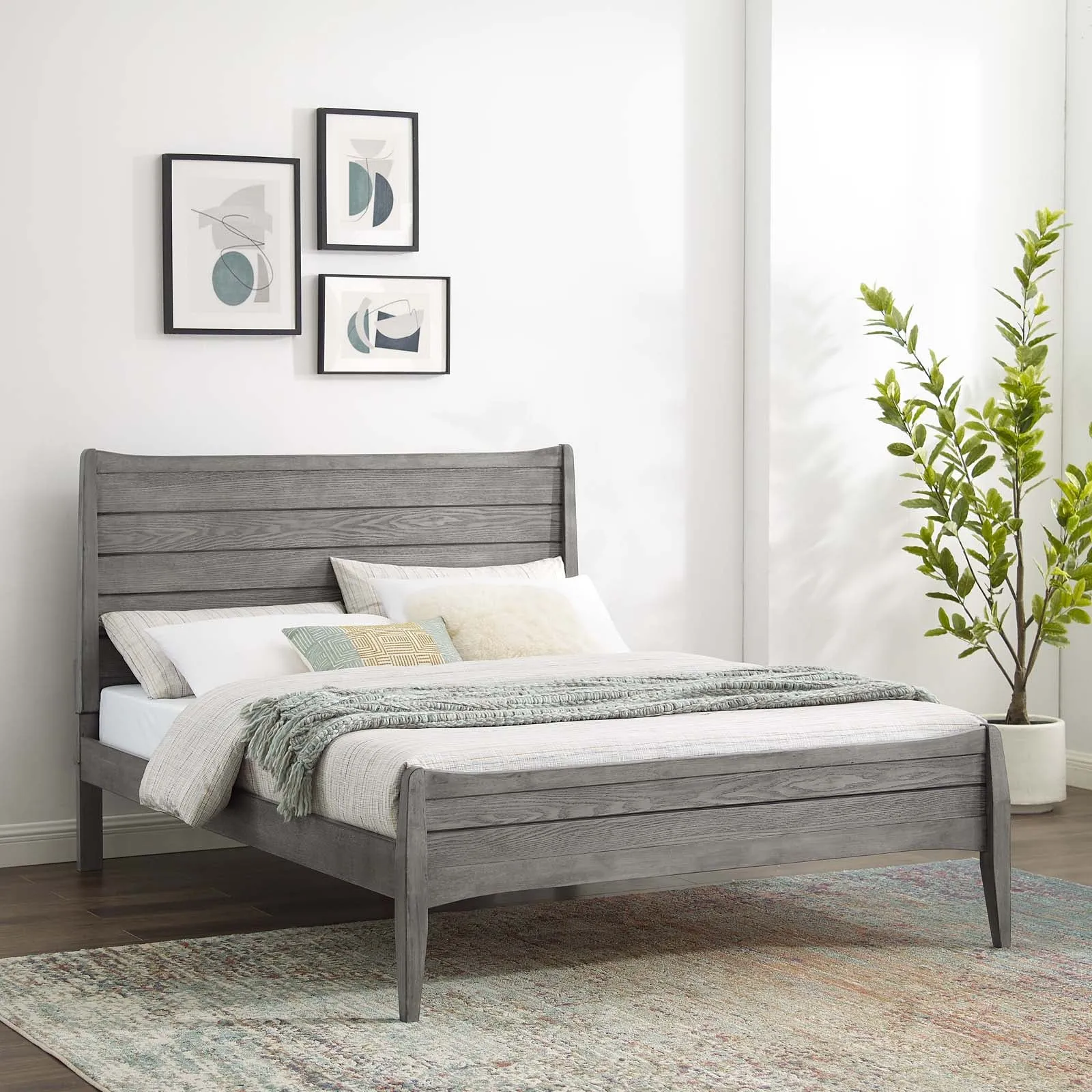 Georgia Wood Platform Bed