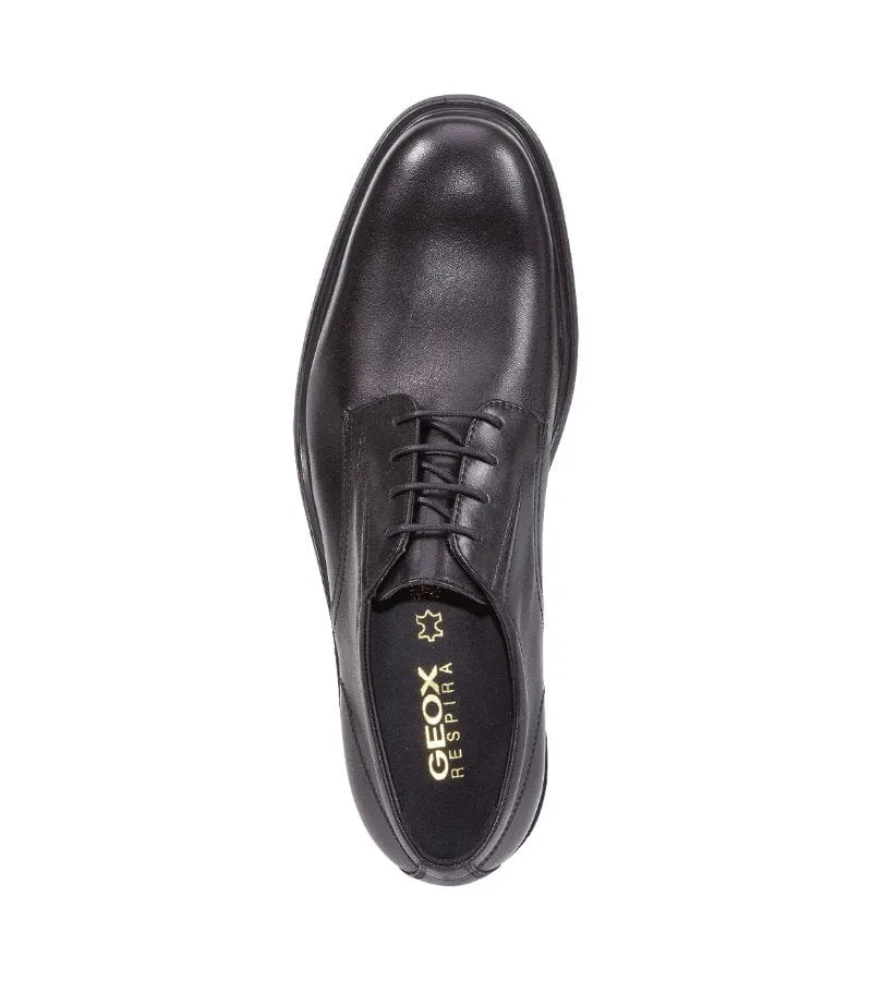 Geox Mens Black Leather Dress Shoe U34R2A