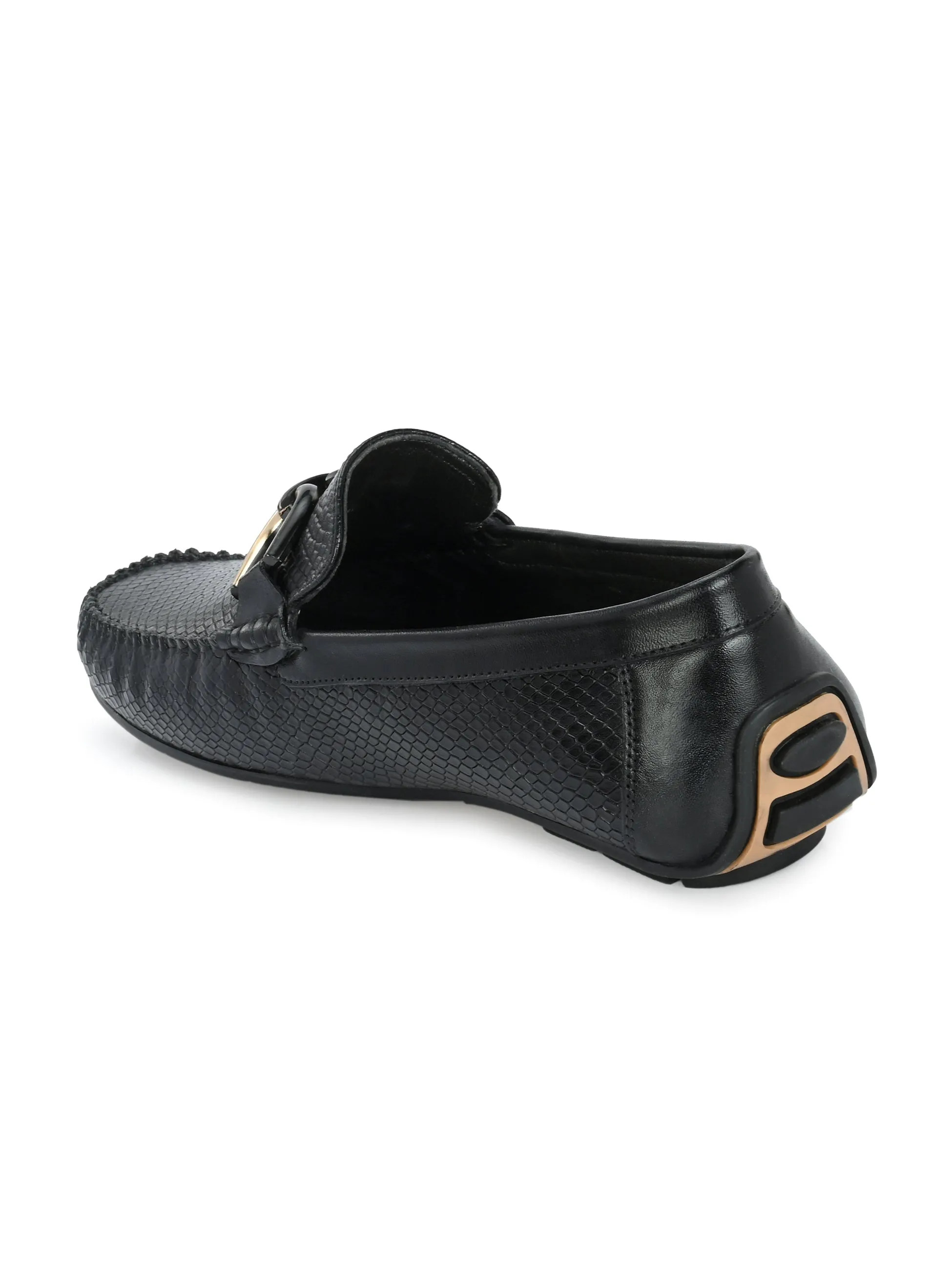 Globus Black Driving Loafers