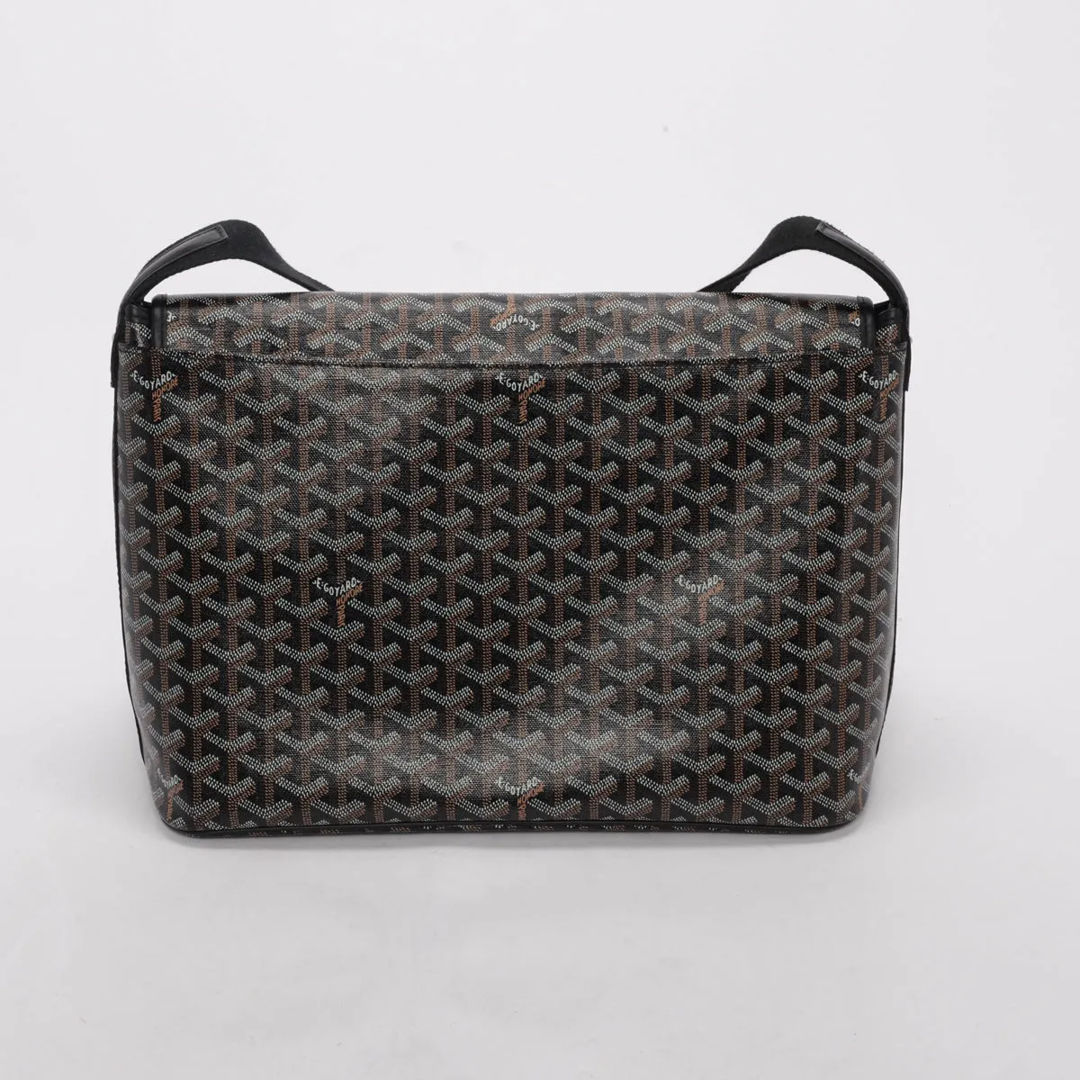 Goyard Black Goyardine Capetien MM Messenger Bag