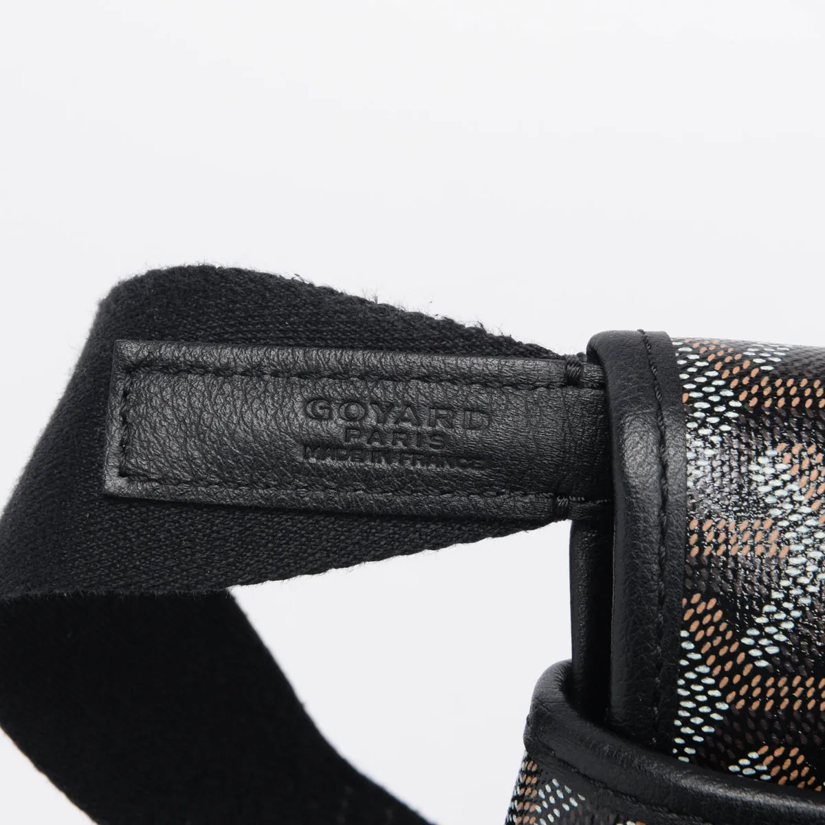 Goyard Black Goyardine Capetien MM Messenger Bag