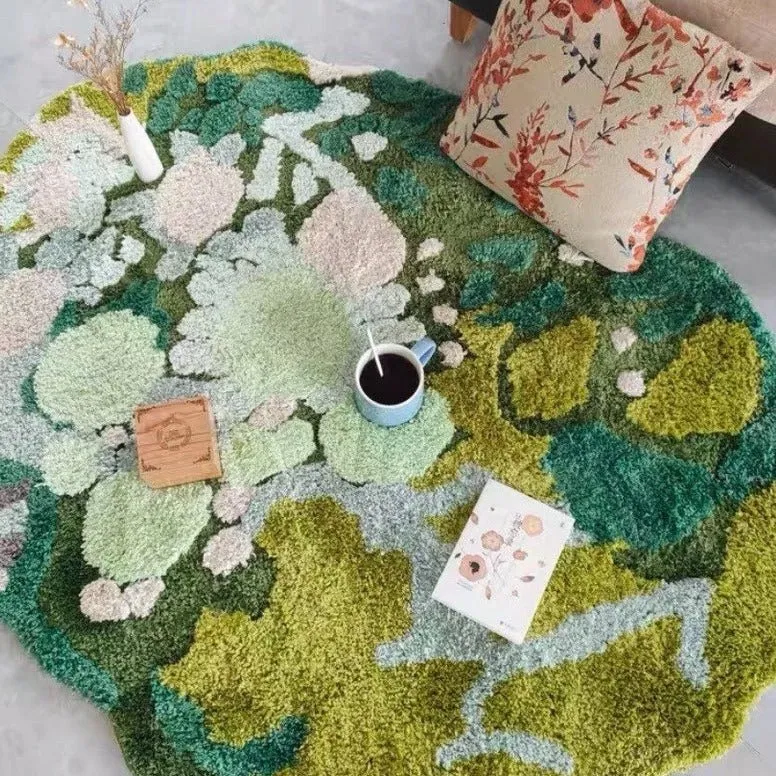 Green Moss Haven Rug