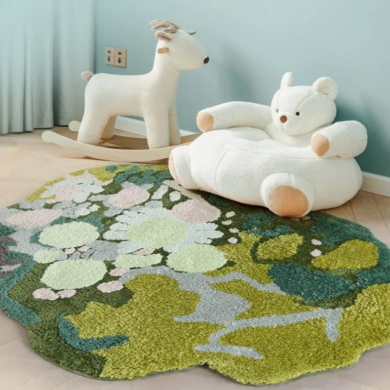 Green Moss Haven Rug