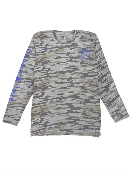 GREY CAMO LOGO PUP, ADULT LS