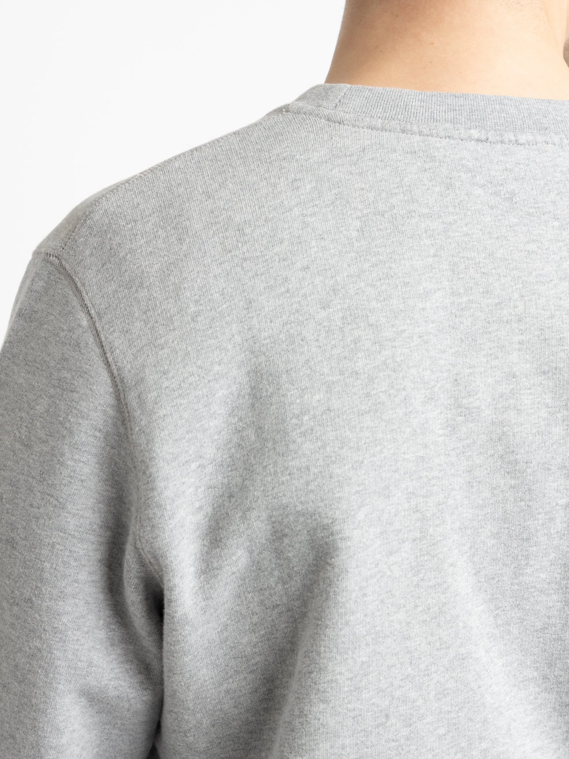 Grey Heather Loopback Sweatshirt