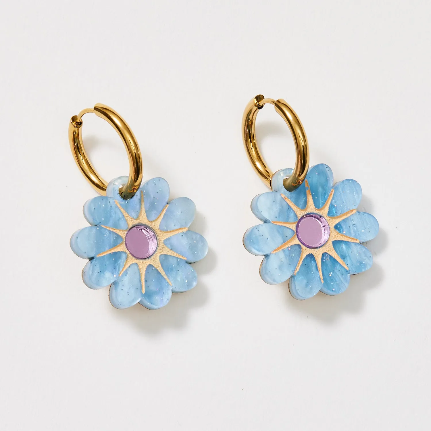 Hattie Earrings - Blue / Lilac