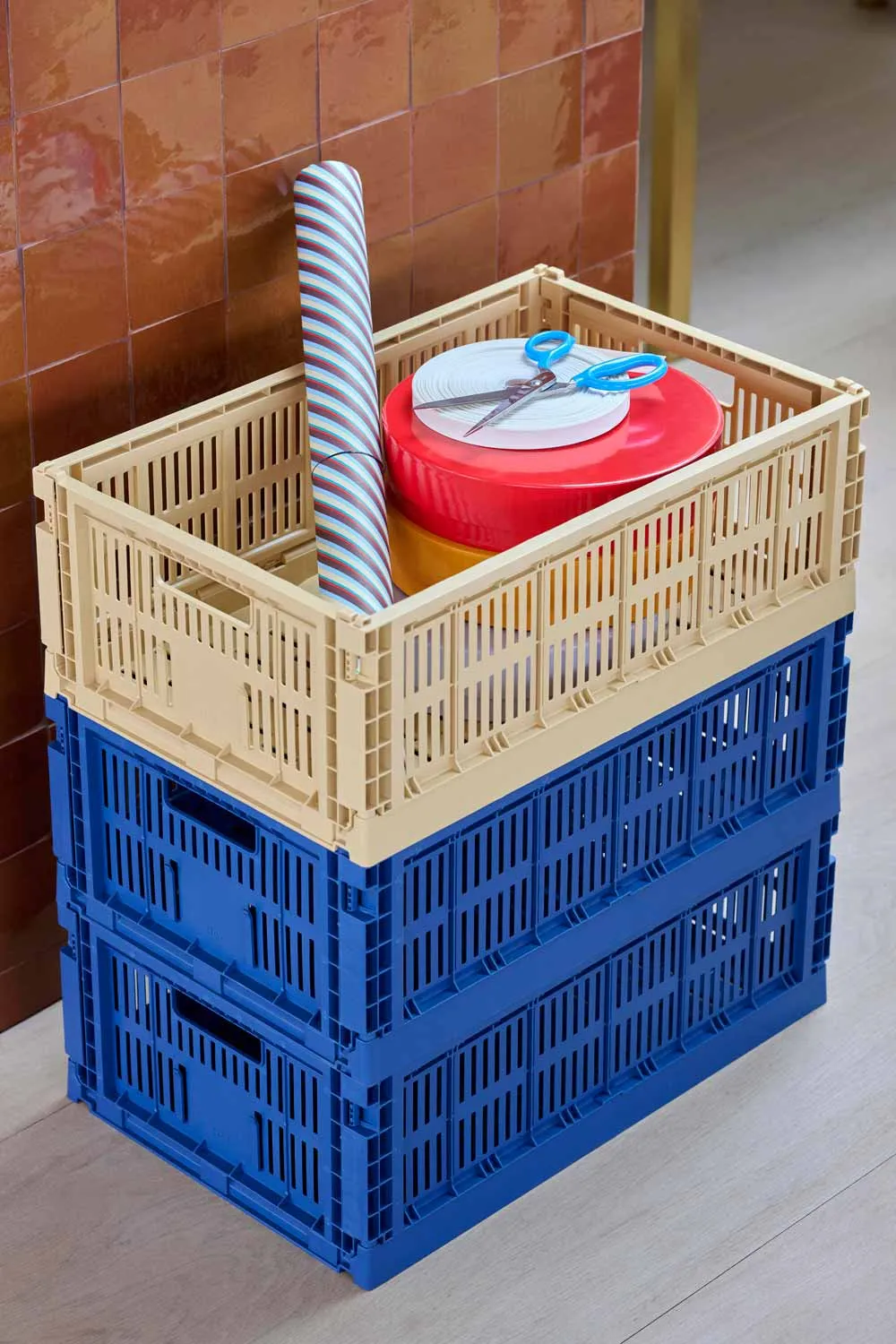 HAY Colour Crate – Large – Dark Blue