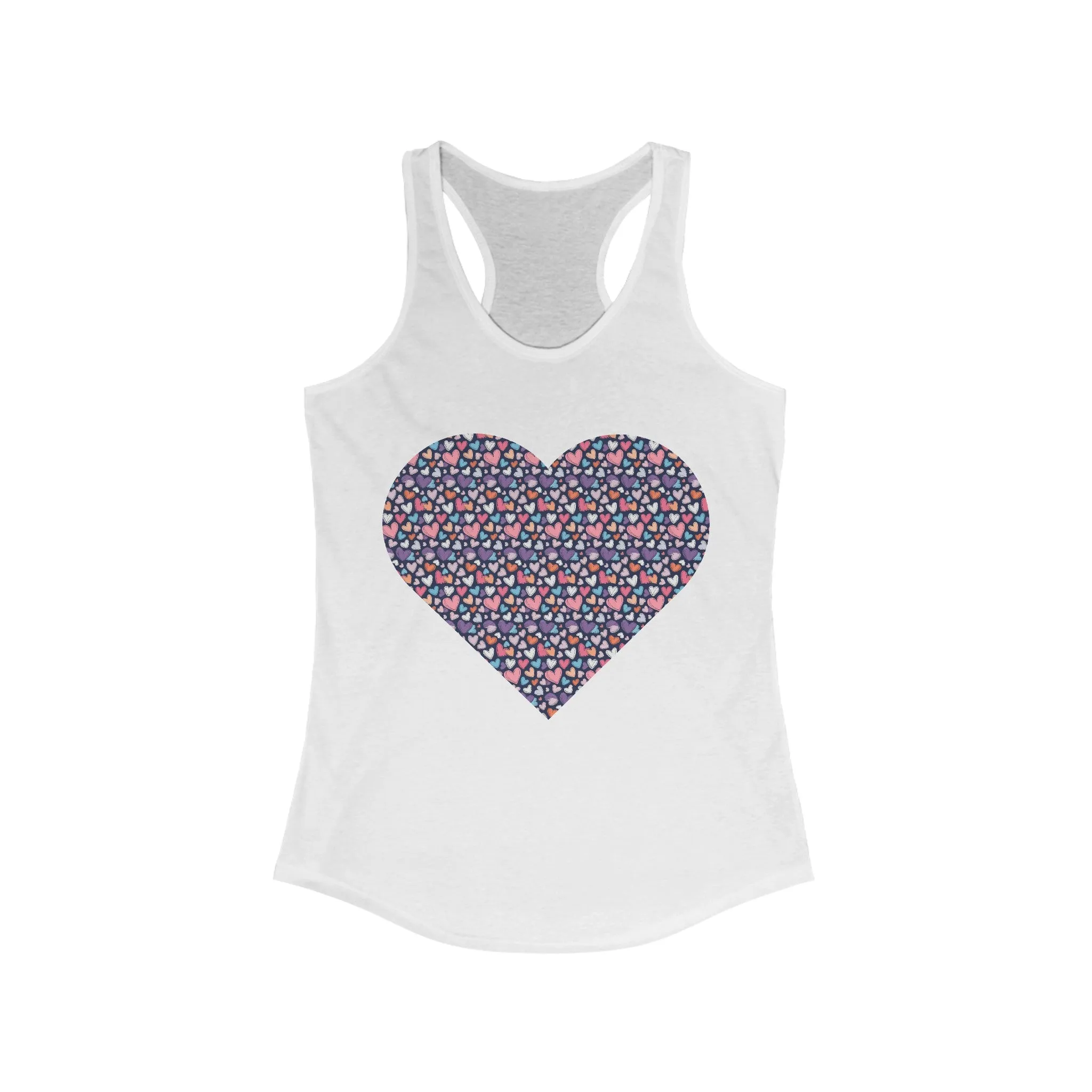 Heart Up-Hearted Women's Ideal Racerback Tank